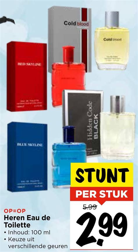 heren eau de toilette aanbieding